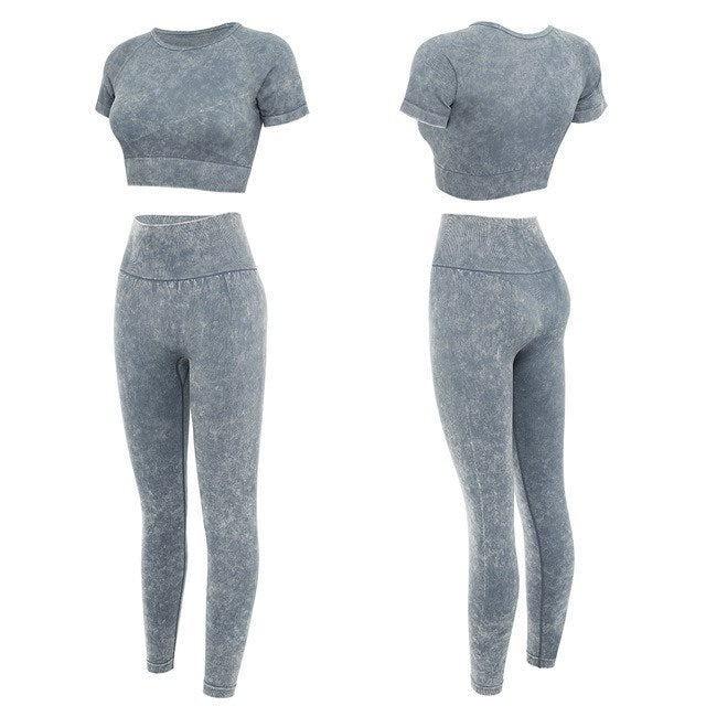 Women Yoga Sportswear Seamless Outfit Fashion Trousers