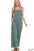 Zenana Knit Waffle Wide Leg Overalls