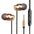 Metal Headphones Heat Tone In-ear Mobile Phone Headphones