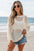 Francesca Hollow Out Knit Bracelet Sleeve Sweater