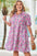 Mariana Plus Size Floral Puff Sleeve A-line Dress