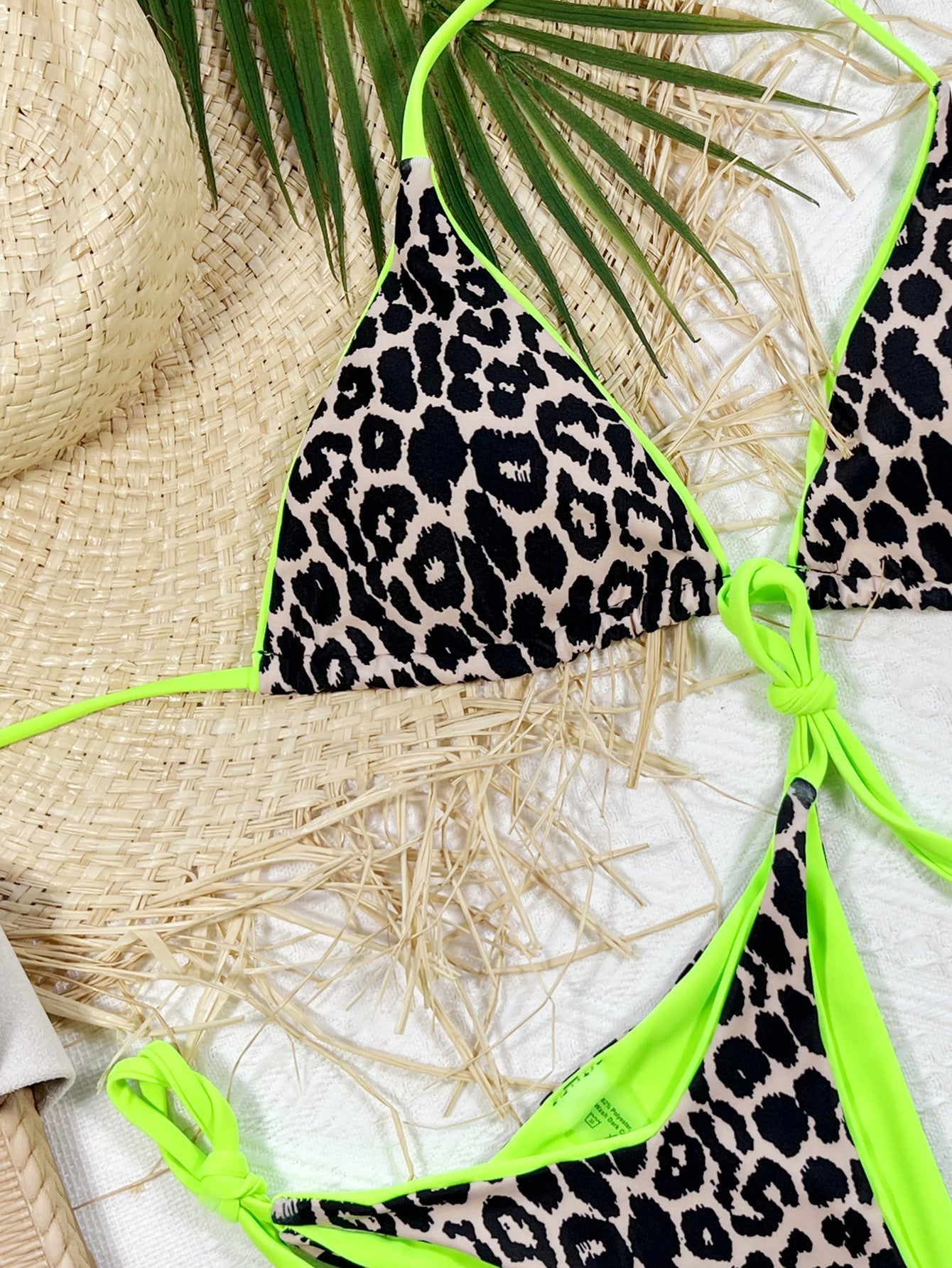 Bold & Wild: Pink Leopard Print Tie Bikini 2 Piece