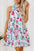 Selene Frill Mock Neck Sleeveless Tiered Floral Dress