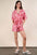 VERY J Oversized Printed Button Down Resort Romper