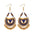 Indian Style Oil Dripping Metal Ball Earrings