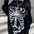 Black Skull Print Harajuku Sweater – Gothic Grunge Y2K Knitwear