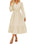 GRACE KARIN 2025 Women's Casual Fall Long Sleeve Midi Dresses, V-Neck Smocked Tiered Dress,Wedding Guest Dress