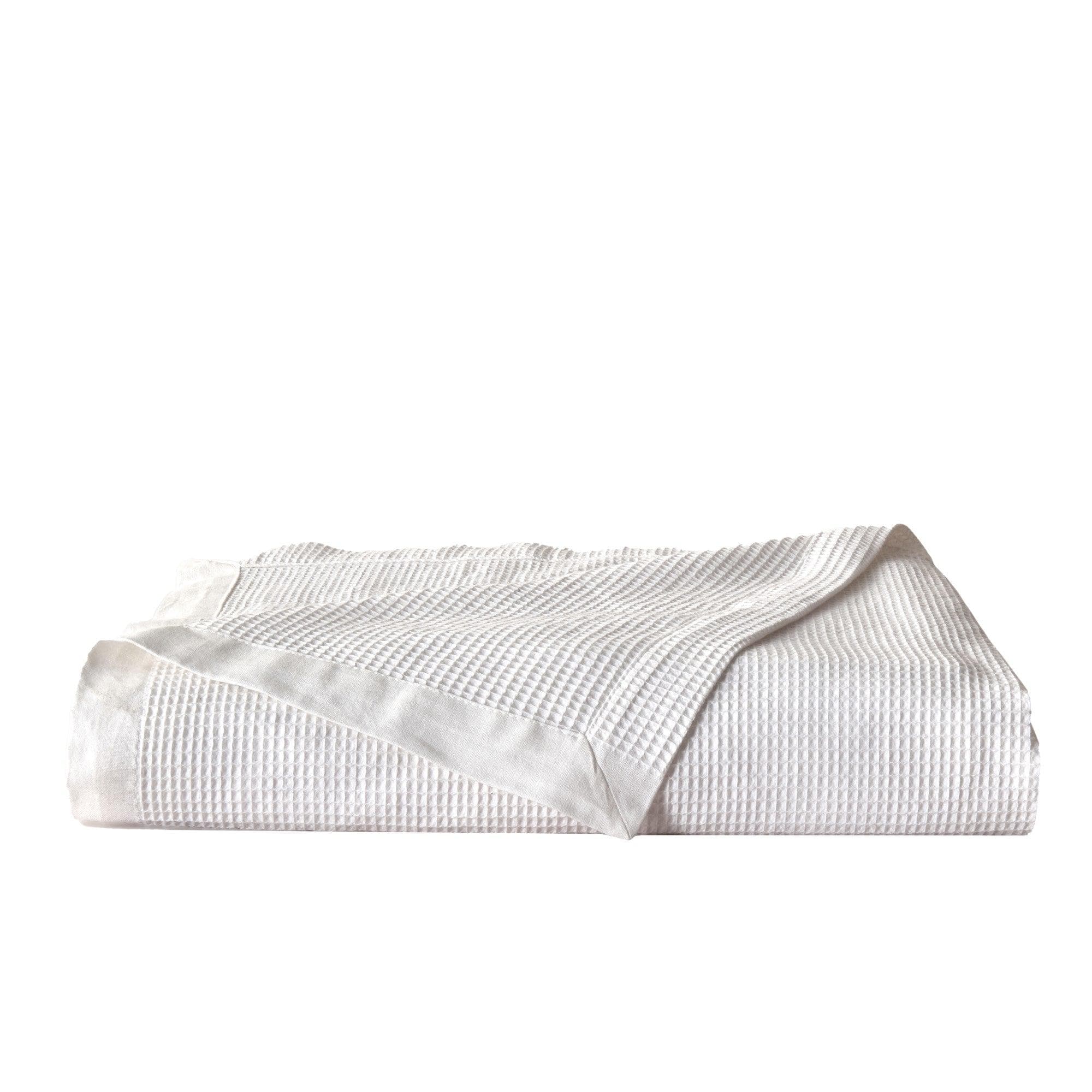 100% Cotton Small Waffle Weave Blanket - Hazel Collection
