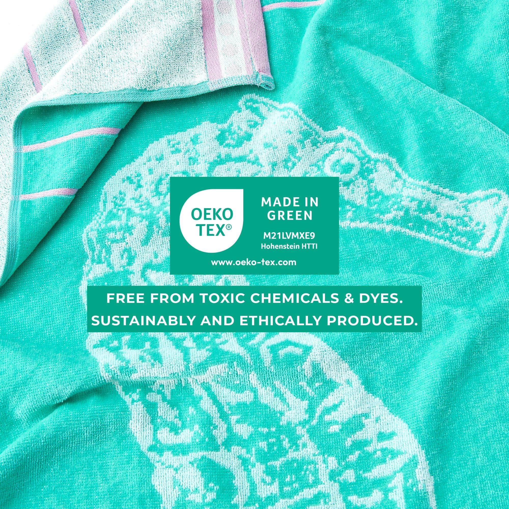 2 Pack 100% Cotton Jacquard Beach Towels - Playa Collection