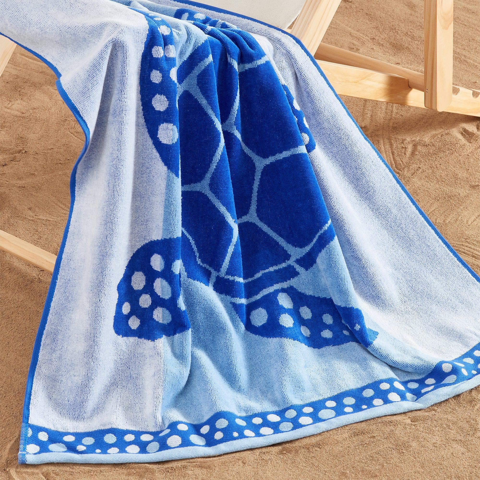 2 Pack 100% Cotton Jacquard Beach Towels - Playa Collection