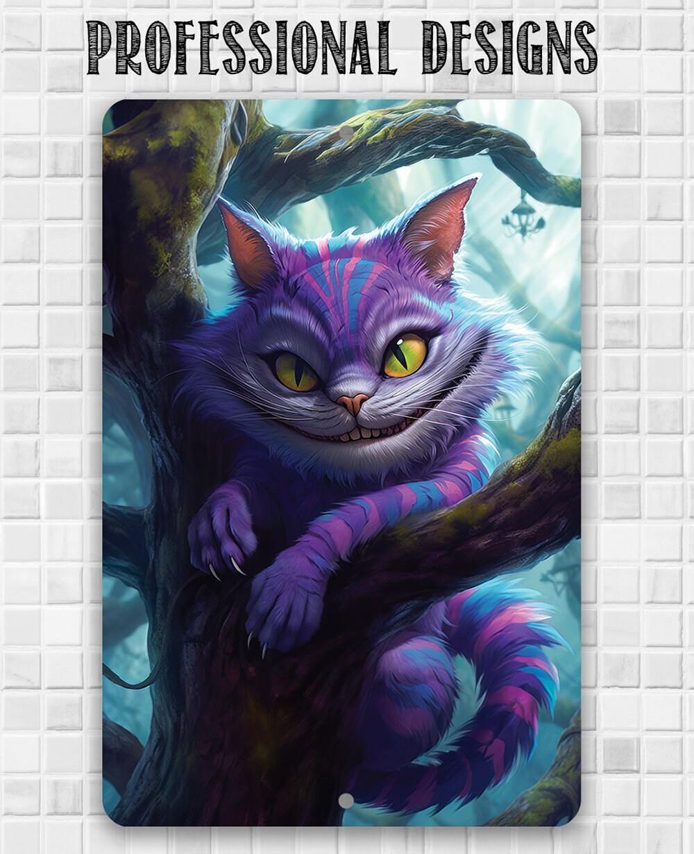 Cheshire Cat - Metal Sign