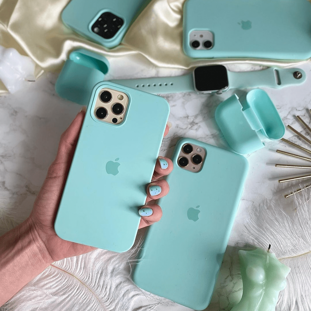 iPhone Silicone Case (Glacier Blue)