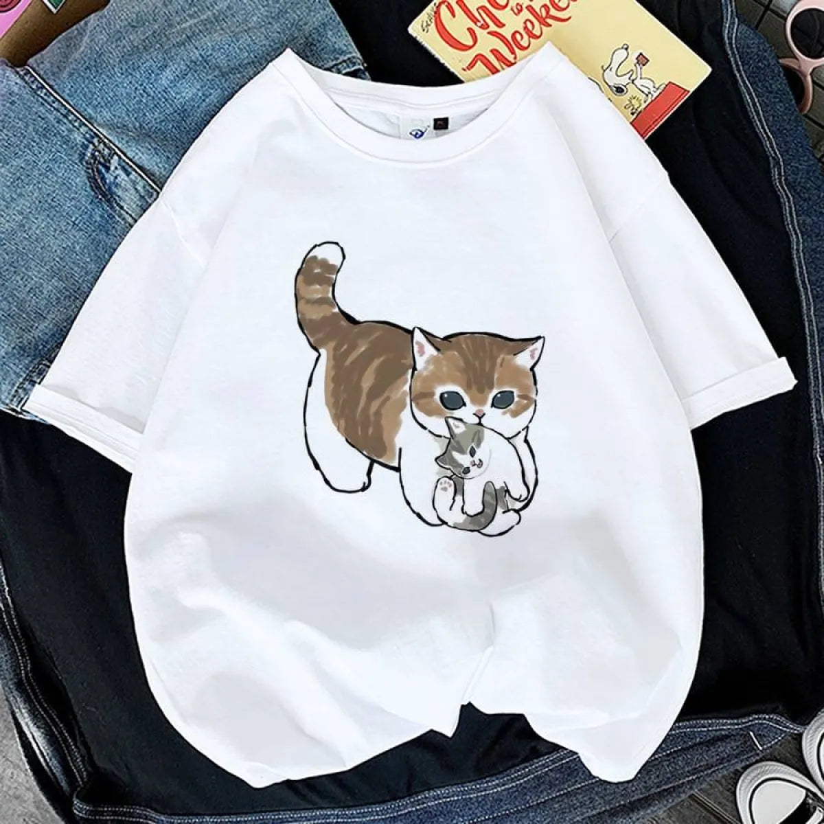 Kawaii Cat Graphic Tees