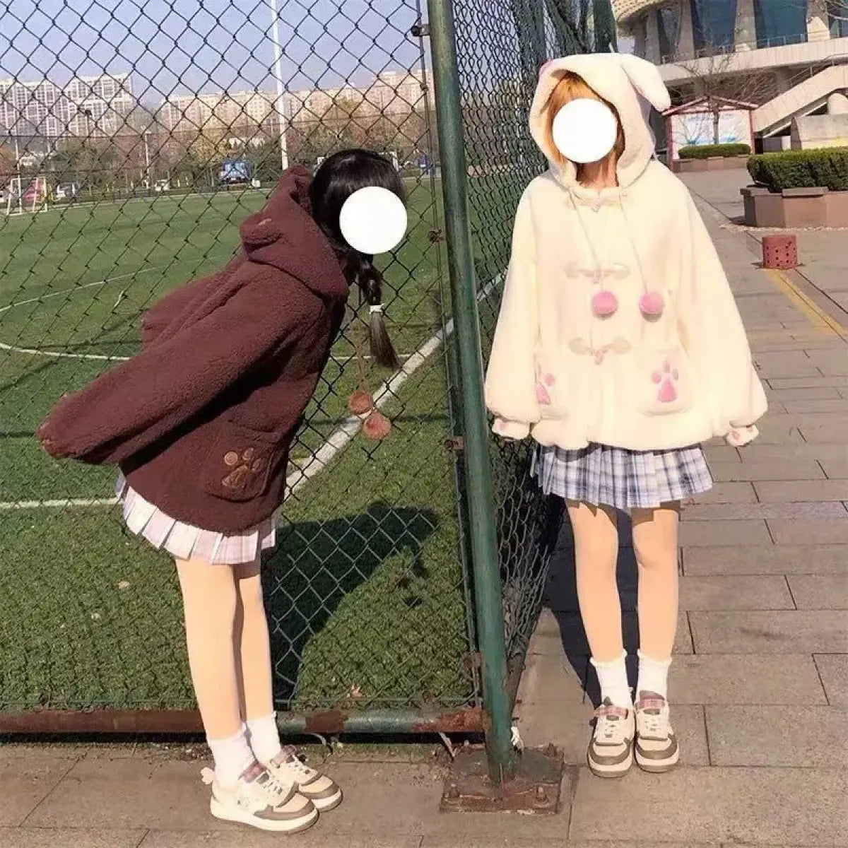 Kawaii Harajuku Style Cat Paw Winter Coat