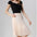 Knife-Pleated Chiffon Skirt