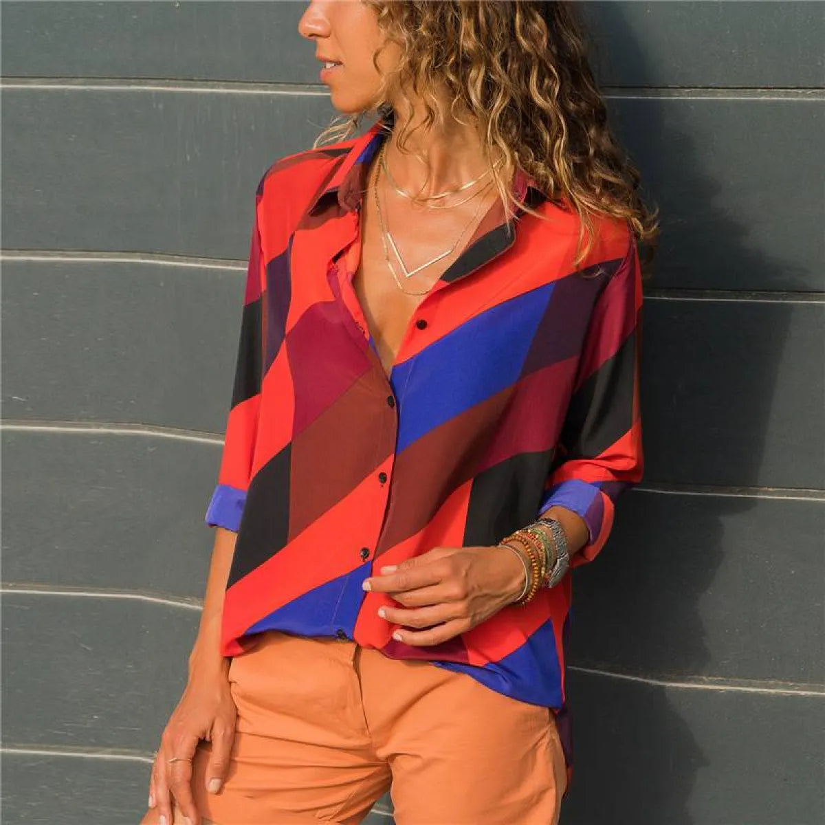 Korean Office Chiffon Blouse