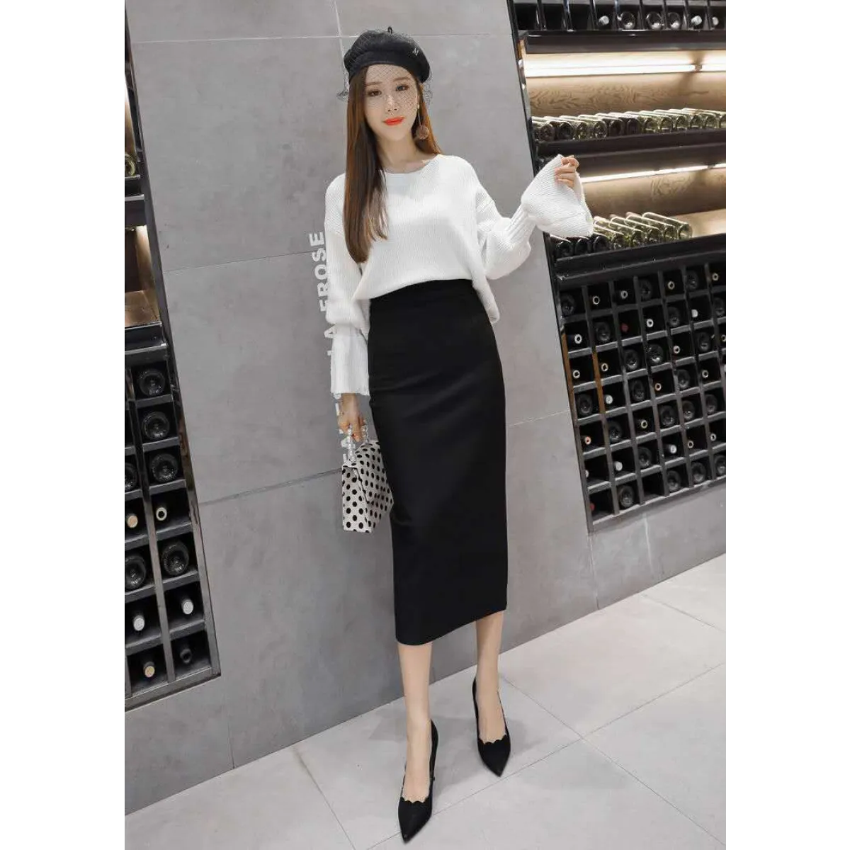 Korean Slim Stretch Pencil Skirts