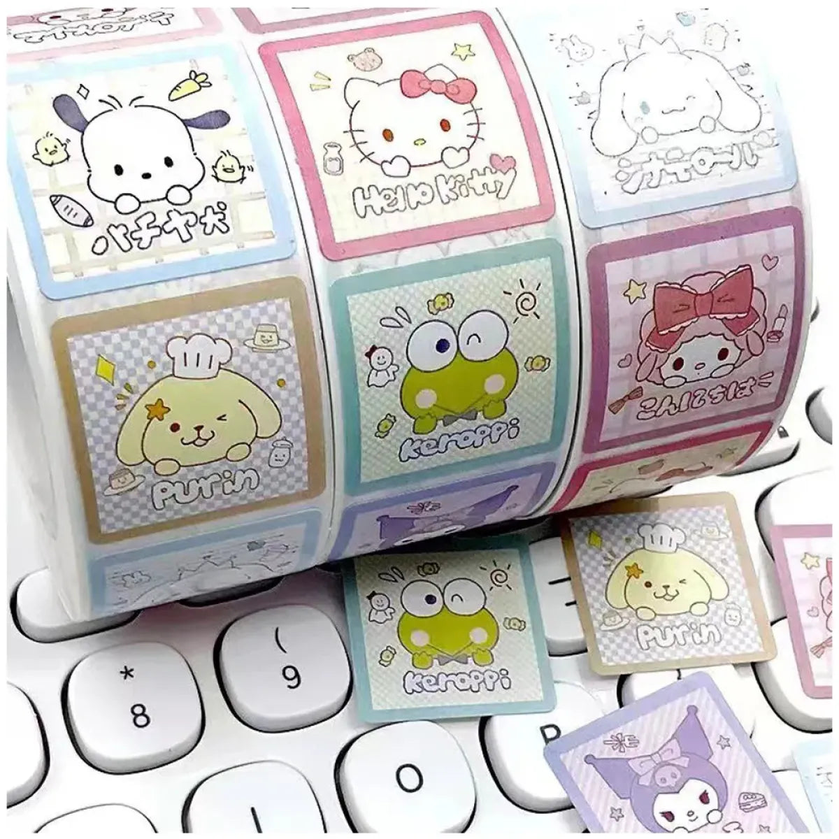 500PCS Cute Kuromi, Pochacco, My Melody Cartoon Stickers