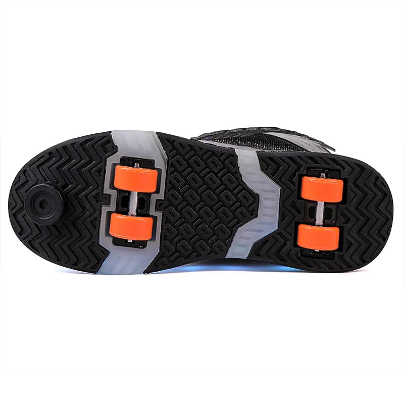 LED Roller Skate Shoes for Kids - Boys Girls Light Up Sneakers with Wheels Indoor/Outdoor Sliding Play