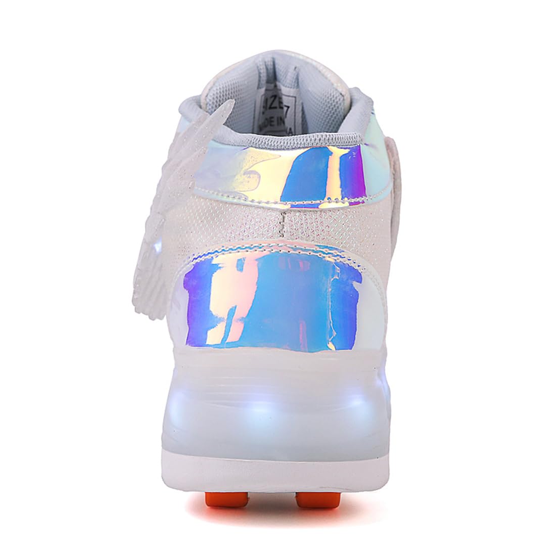 LED Roller Skate Shoes for Kids - Boys Girls Light Up Sneakers with Wheels Indoor/Outdoor Sliding Play