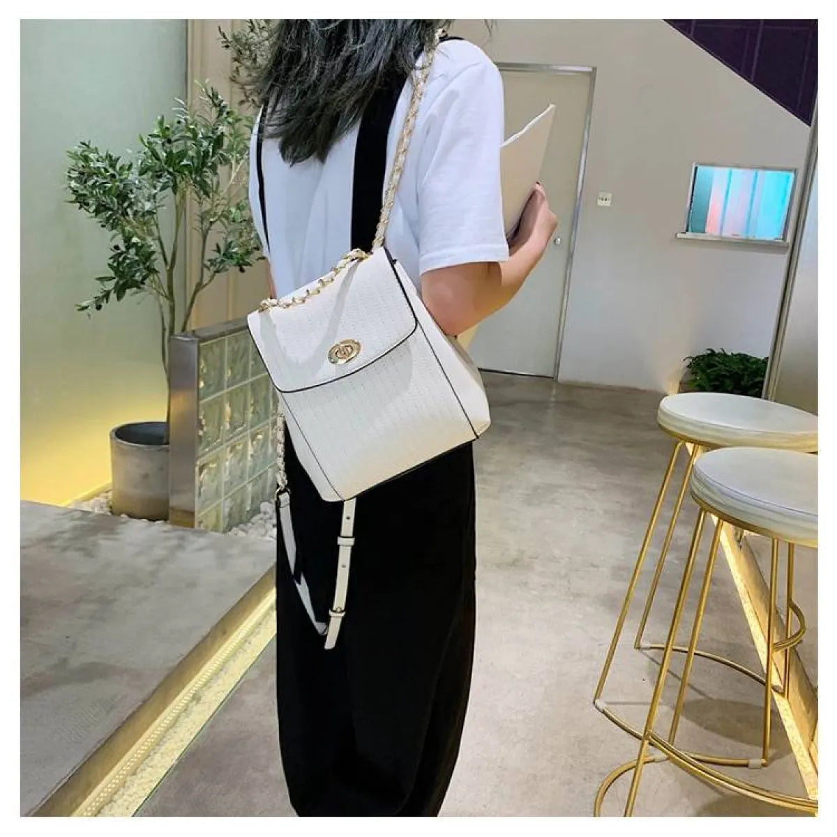 Chain Detail Backpack