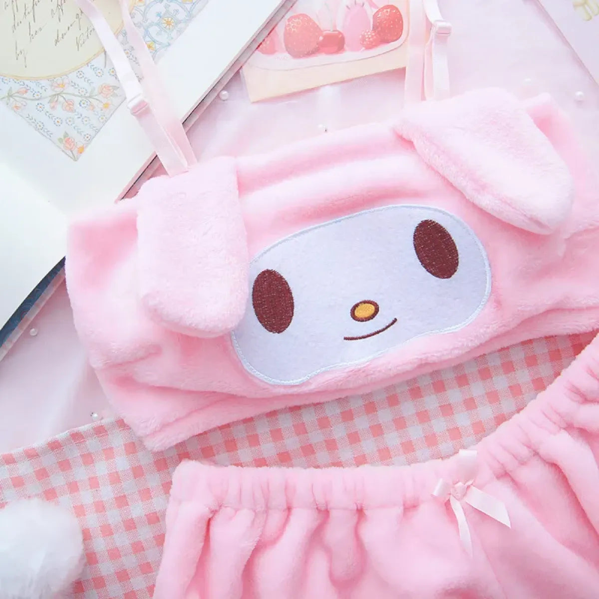 My Melody Cinnamoroll Pajama Two Piece Set