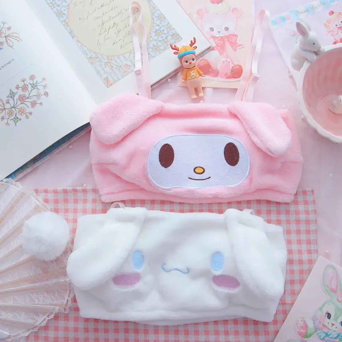 My Melody Cinnamoroll Pajama Two Piece Set
