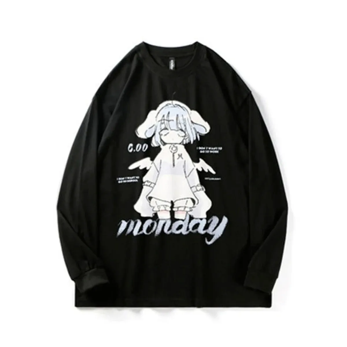 "Monday" Sad Anime Girl Tee