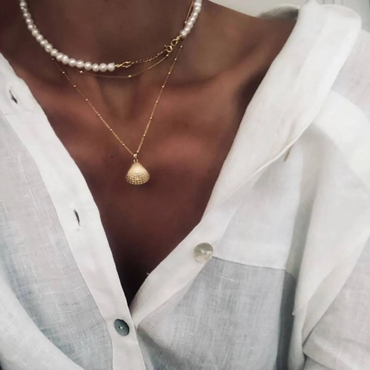 Multi-Layer Pearl Necklace