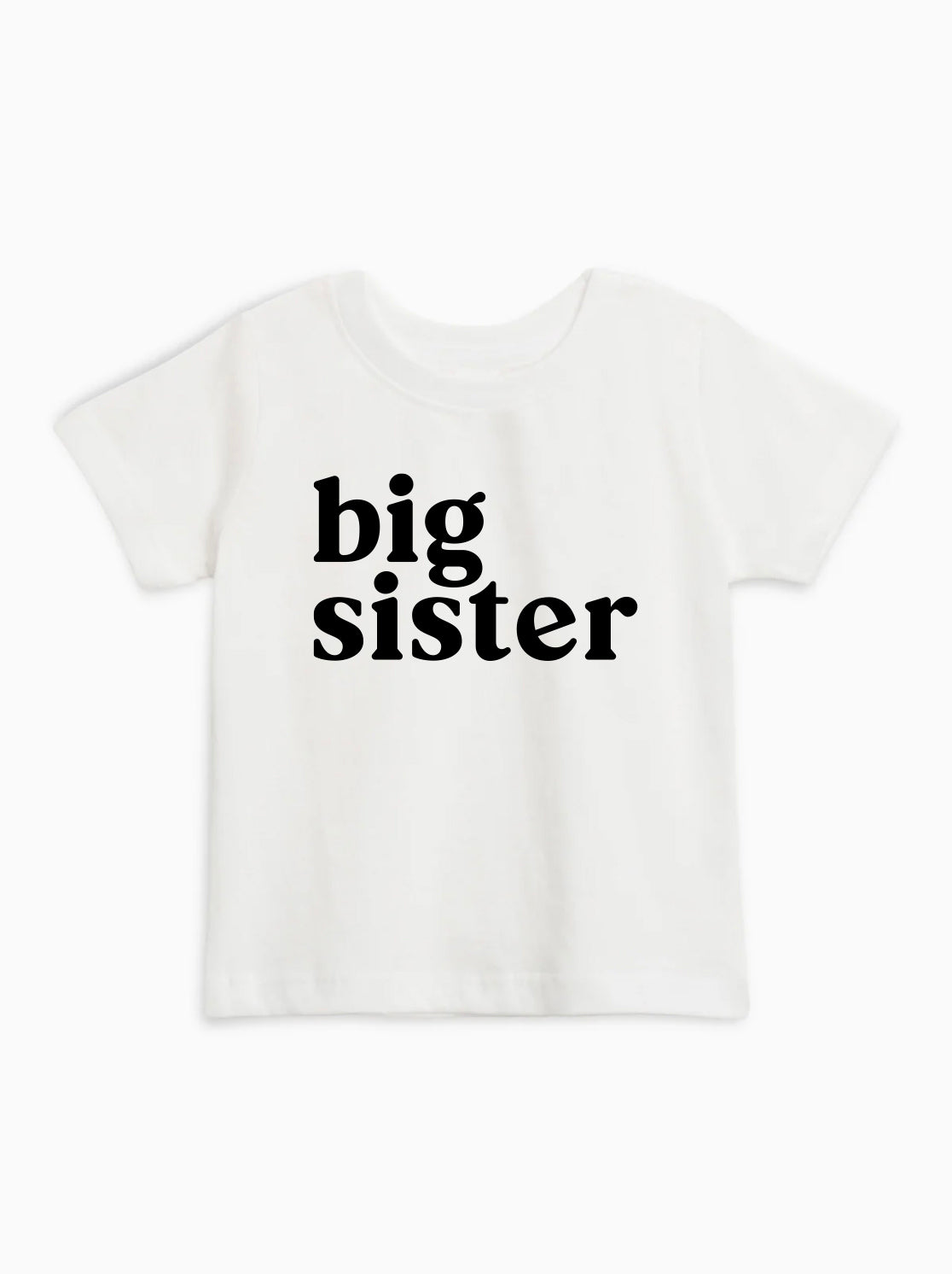 Big Sister Organic Cotton Baby And Kids Tee (serif)