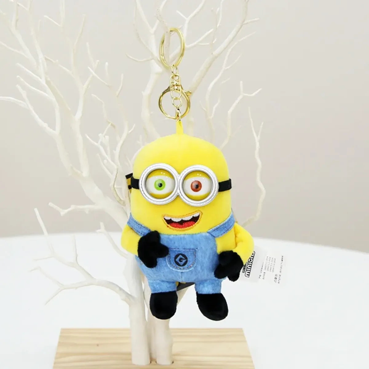 Kawaii Minions Plush Keychain – Small Stuffed Toys for Birthday Gift