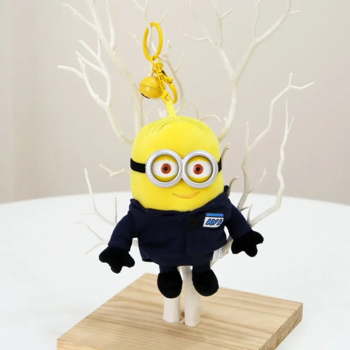Kawaii Minions Plush Keychain – Small Stuffed Toys for Birthday Gift