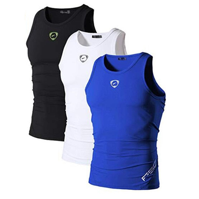 Jeansian 3 Pack Compression Sport Tank Tops