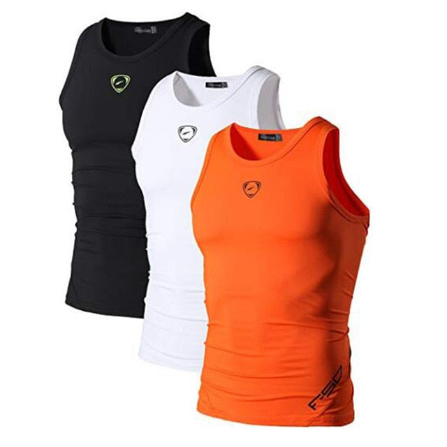 Jeansian 3 Pack Compression Sport Tank Tops
