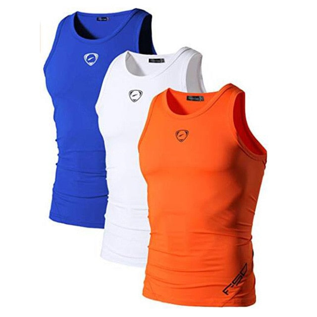 Jeansian 3 Pack Compression Sport Tank Tops