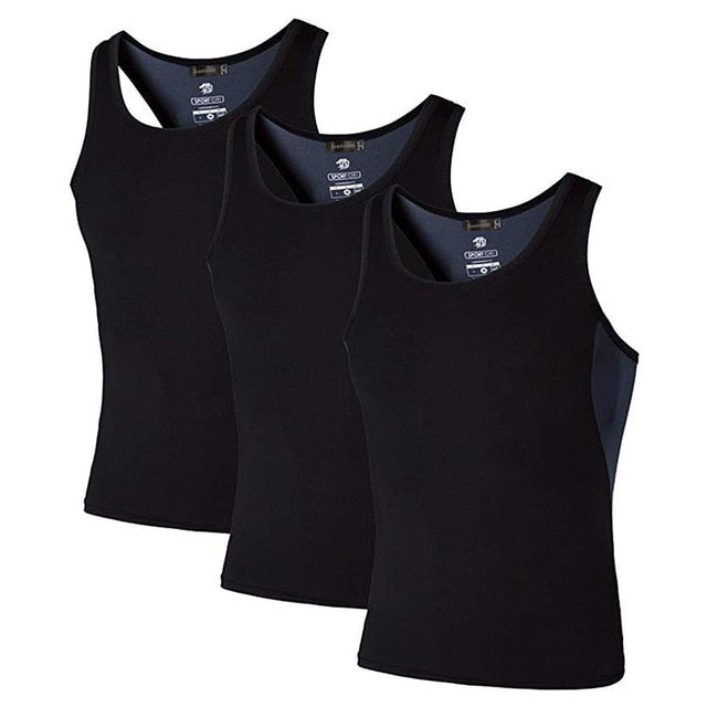 Jeansian 3 Pack Compression Sport Tank Tops