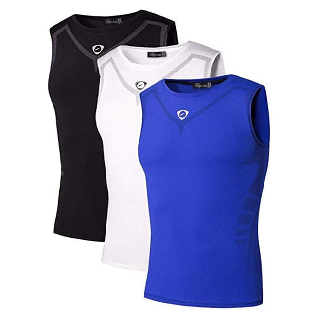 Jeansian 3 Pack Compression Sport Tank Tops