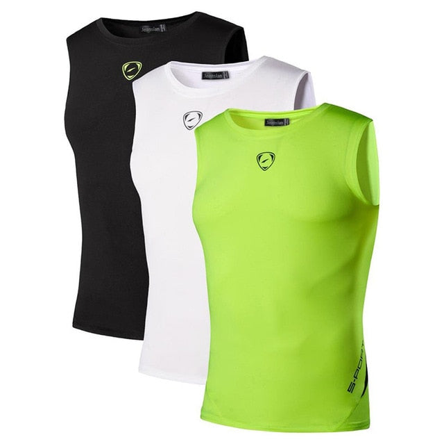 Jeansian 3 Pack Compression Sport Tank Tops