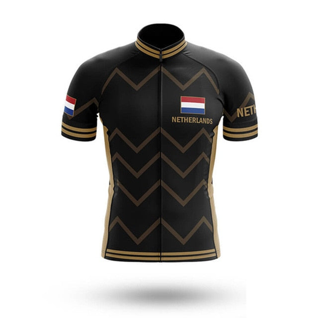 Netherlands Men's Cycling Jersey Bib Short Kit