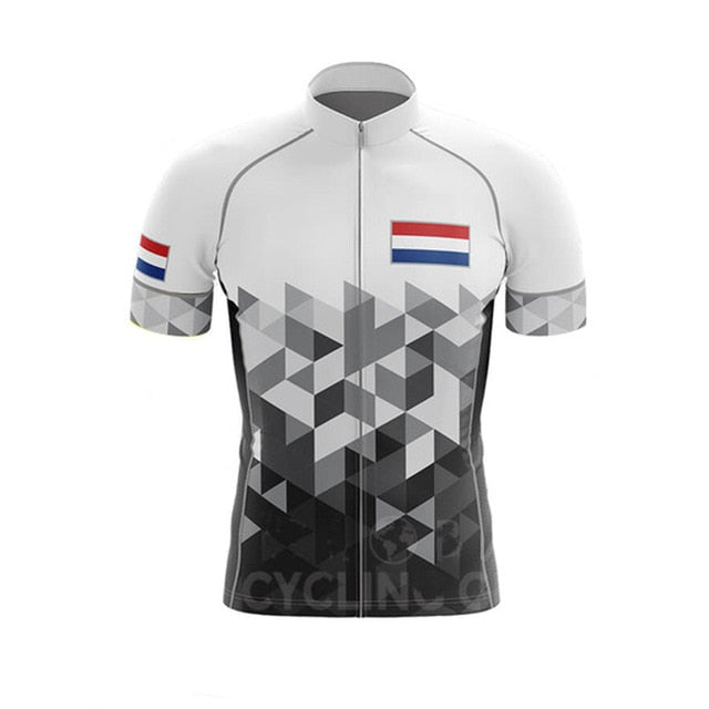 Netherlands Men's Cycling Jersey Bib Short Kit