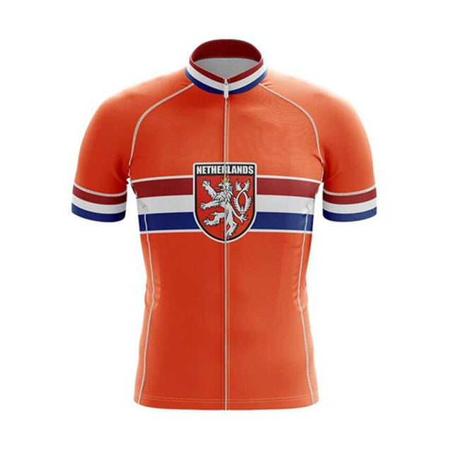 Netherlands Men's Cycling Jersey Bib Short Kit