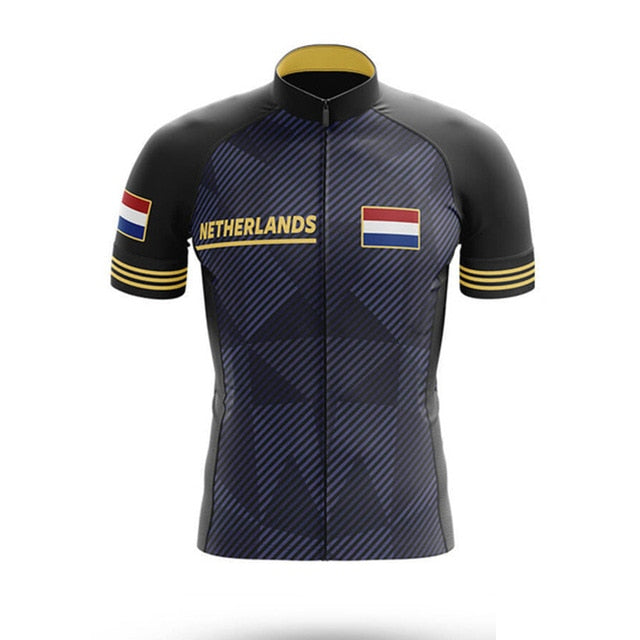 Netherlands Men's Cycling Jersey Bib Short Kit