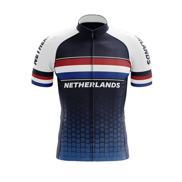 Netherlands Men's Cycling Jersey Bib Short Kit