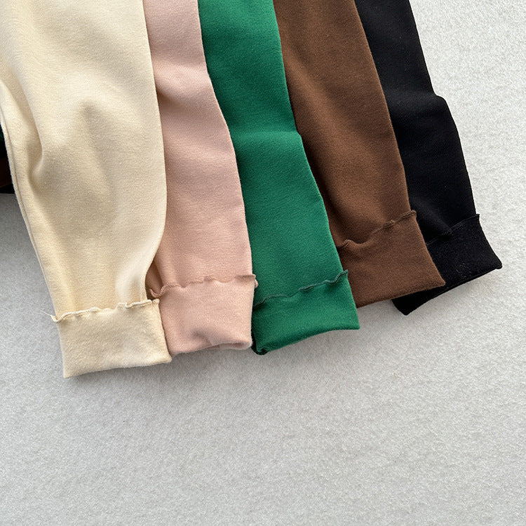 Children's Solid Color Leggings Girls Kindergarten Trousers