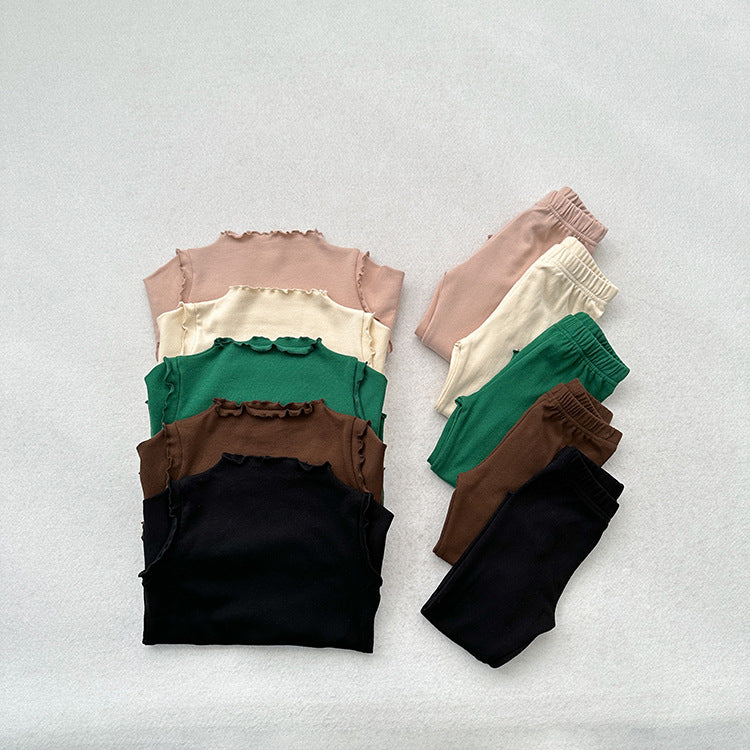 Children's Solid Color Leggings Girls Kindergarten Trousers