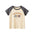 Boys Animal And Letters Print Color Patchwork T-Shirt In European And American Style
