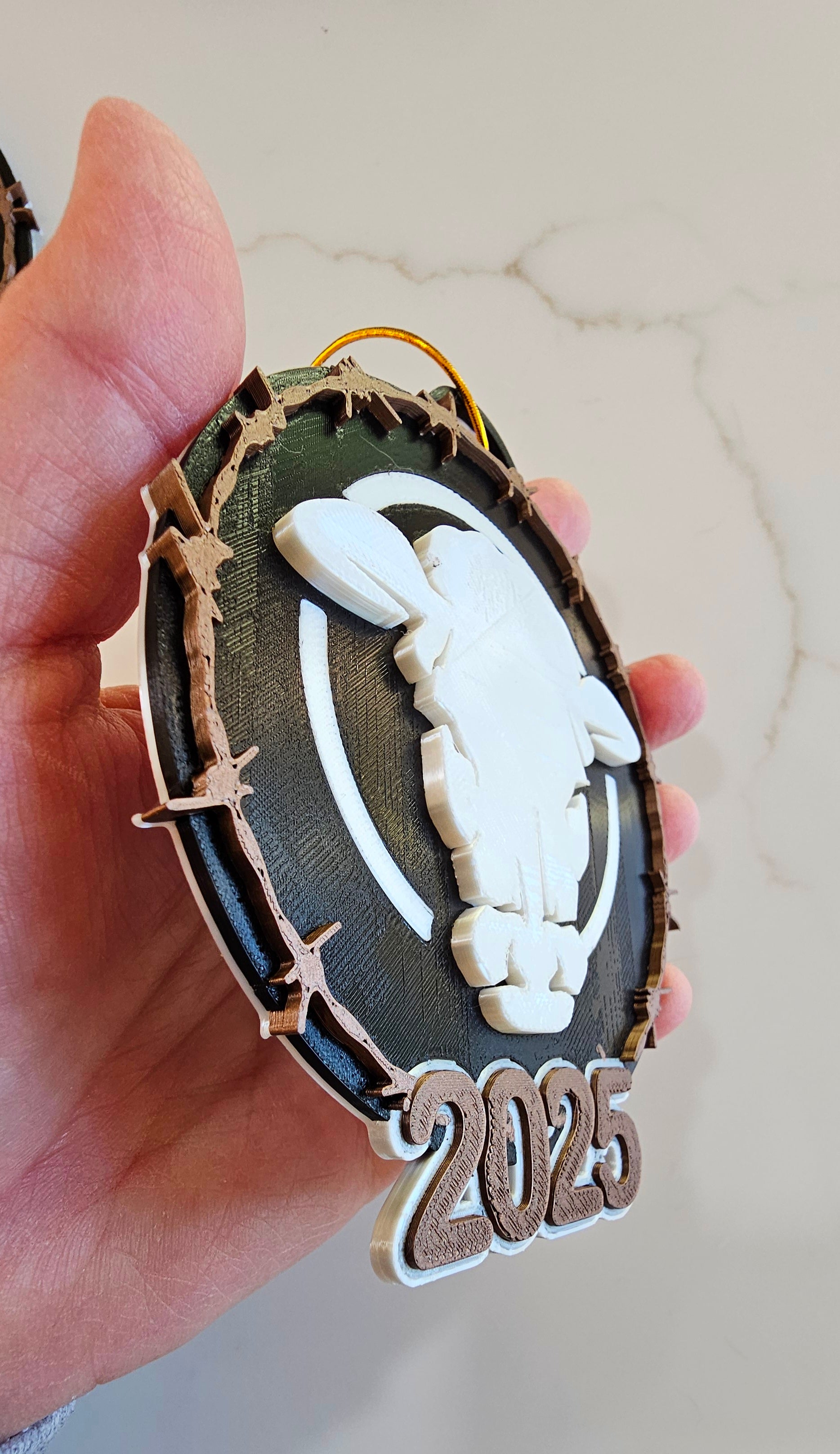 3D Print Western Barbwire Christmas Ornaments Made in America