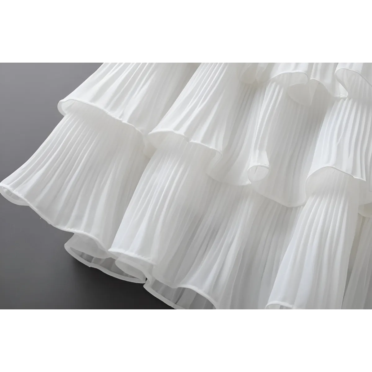 Boho Ruffle Mini Skirt With Elastic Waist