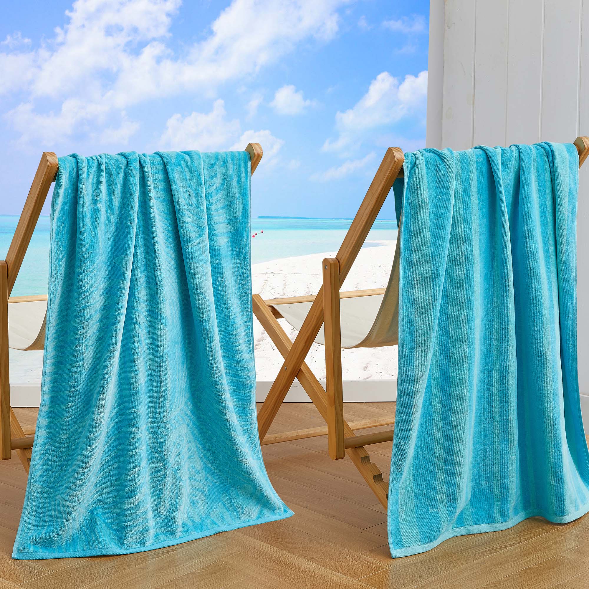 Cotton Velour Beach Towel - Maui Collection