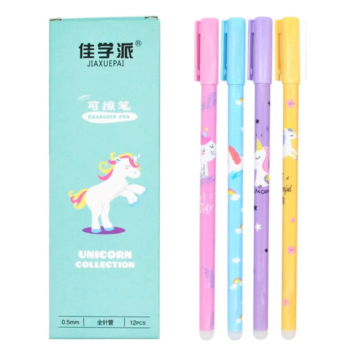 4Pcs Unicorn Erasable Gel Pen
